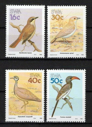 South West Africa 606-609 MNH Birds Nature Animals ZAYIX 0424S0165M