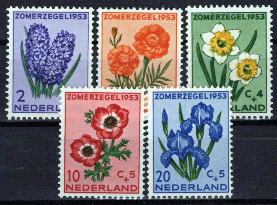 Netherlands B249-B253 MNH Semi-Postal Flowers Plants Zayix Stamps 0225S0219M