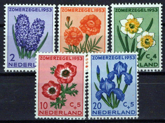 Netherlands B249-B253 MNH Semi-Postal Flowers Plants Zayix Stamps 0225S0219M