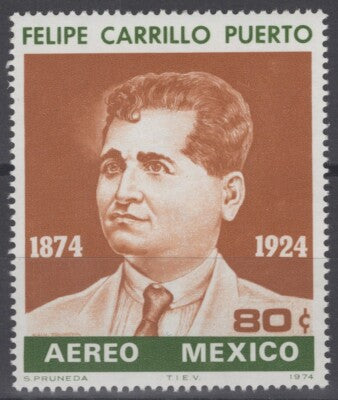 Mexico C435 MNH Felipe Carrillo Puerto Politician Journalist ZAYIX 071522S38M