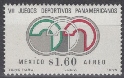 Mexico C468 MNH Pan American Games Emblem Sports ZAYIX 071522S50M