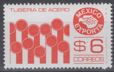 Mexico 1121 MNH ('83) Mexico Exporta Steel Pipes Industry ZAYIX 071522S84M