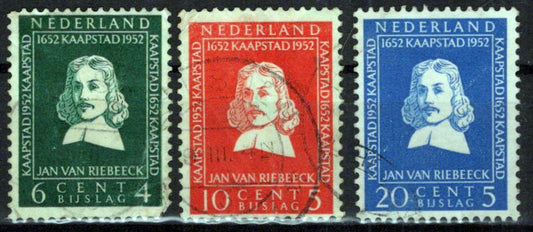 Netherlands B235-B237 Used Semi-Postal Jan van Riebeeck Zayix Stamps 0225S0228