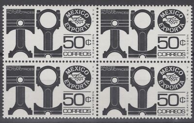Mexico 1112b MNH Block ('83) Mexico Exporta Pistons Industry ZAYIX 071522S75M