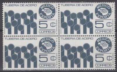 Mexico 1109 MNH Block Mexico Exporta Emblem Industry ZAYIX 071522S71M