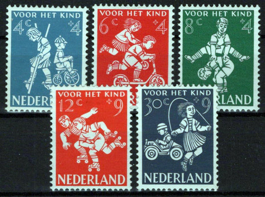 Netherlands B326-B330 MNH Semi-Postal Children's Games Zayix Stamps 0225S0213M