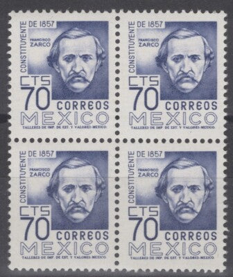 Mexico 1093 MNH Block Politician Francisco Zarco ZAYIX 071522S90M