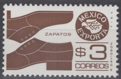 Mexico 1118a MNH Perf 11 1/2 x 11 3p Brown Mexico Exporta ZAYIX 071522S80M