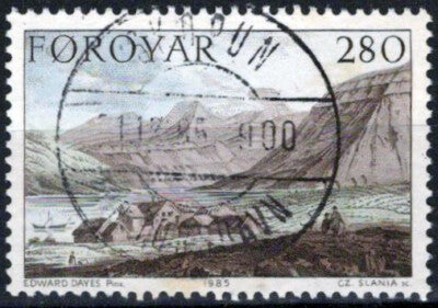Faroe Islands 122 Used View Skaeling Landscape Painting ZAYIX 051023S71M