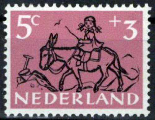 Netherlands B244 MNH Semi-Postal Youth & Donkey Zayix Stamps 0225S0224