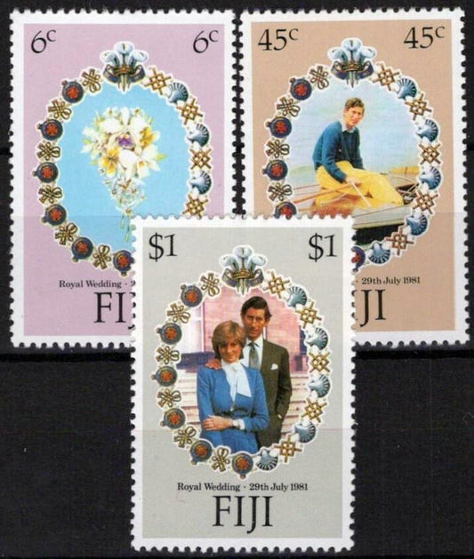 Fiji 442-444 MNH Royal Wedding Lady Diana Prince Charles ZAYIX 051023SM27M