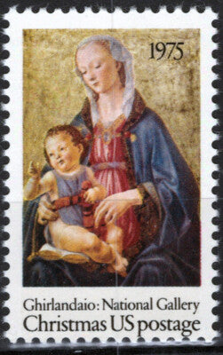 US 1579 MNH 1975 Christmas Art Painting Madonna & Child ZAYIX 021823S08M