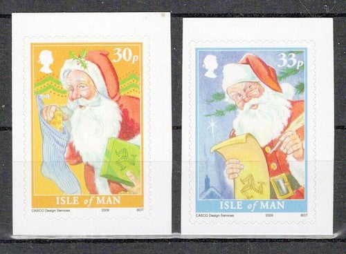 Isle of Man 1347-1348 MNH Self-Adhesive Christmas Santa ZAYIX 1223M0126M