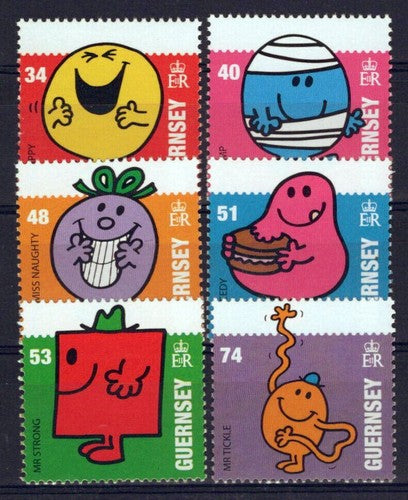 Guernsey 985-990 MNH Literature Children's Books Mr. Men ZAYIX 1223M0140M