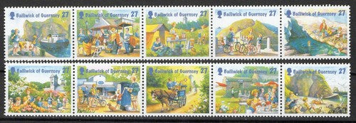 Guernsey 775 MNH Vacations Camping Beach Boats Biking ZAYIX 1223M0152