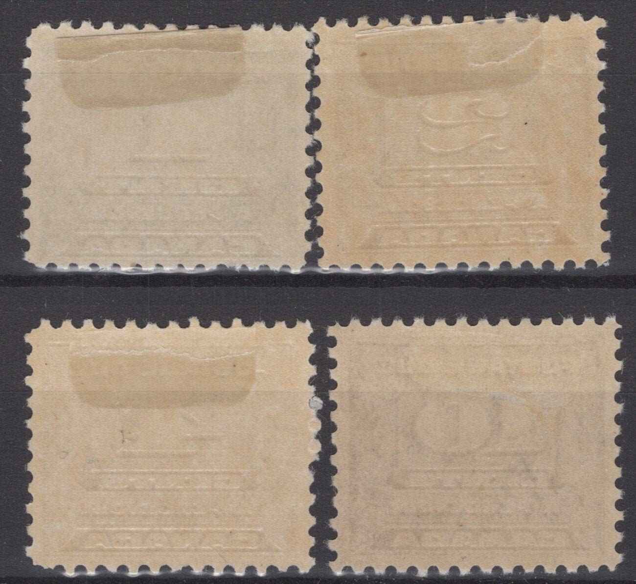 Canada J11-J14 MH 1c 2c 4c 10c dark violet Third Postage Due ZAYIX 121022S160