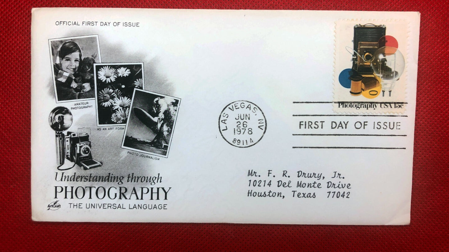 1979 Art Craft 1758 FDC Flowers Zeppelins Disasters Photography 10522SM208 ZAYIX 010522SM208