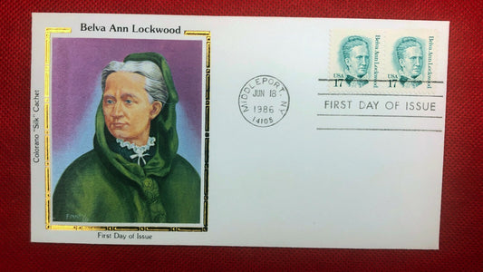 1986 US Colorano FDC 2178 Women's Rights Belva Ann Lockwood ZAYIX 010622SM30