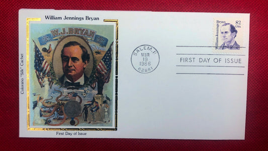 1986 US Colorano FDC 2195 Orator Politician William Bryant ZAYIX 010622SM27