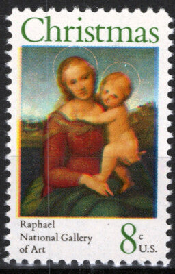 US 1507 MNH 1973 Christmas Art Raphael Madonna & Child ZAYIX 021823S24M