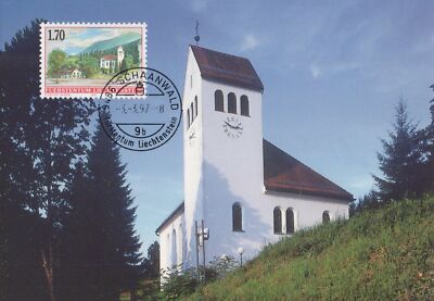 Liechtenstein Maximum Card FDC Famous Churches ZAYIX 1224A0034