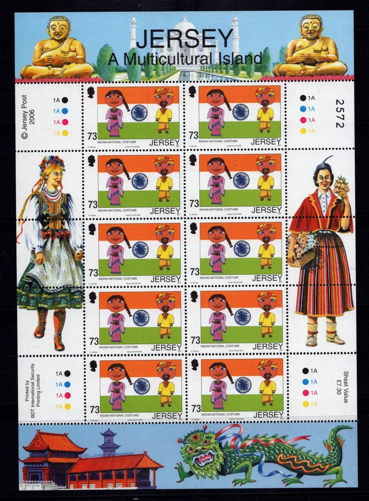 Jersey 1203-1206 MNH Multiculturalism Customs Society ZAYIX 1223L0022