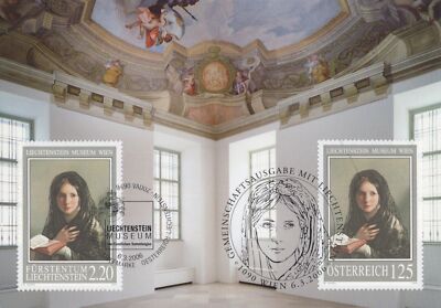 Liechtenstein Maximum Card FDC Painting Joint Austria Zayix Stamps ZAYIX 1224A0057