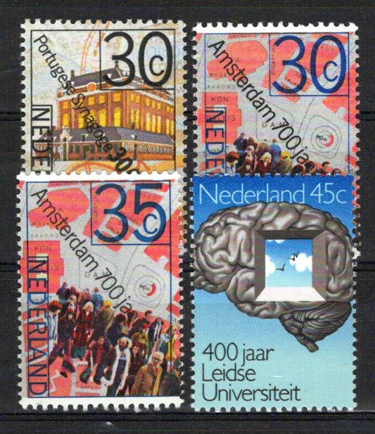 Netherlands 522-525 MNH Maps Medical Architecture Zayix Stamps 0225S0050M