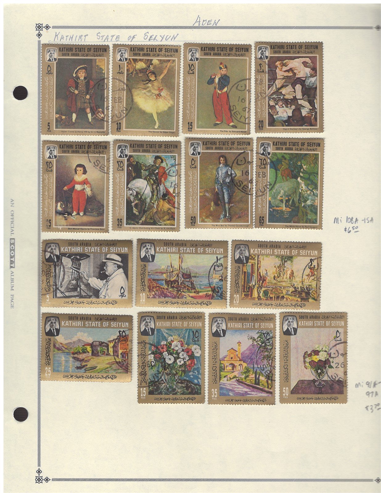 Aden & States Stamp Collection Zayix Stamps 062923-L33