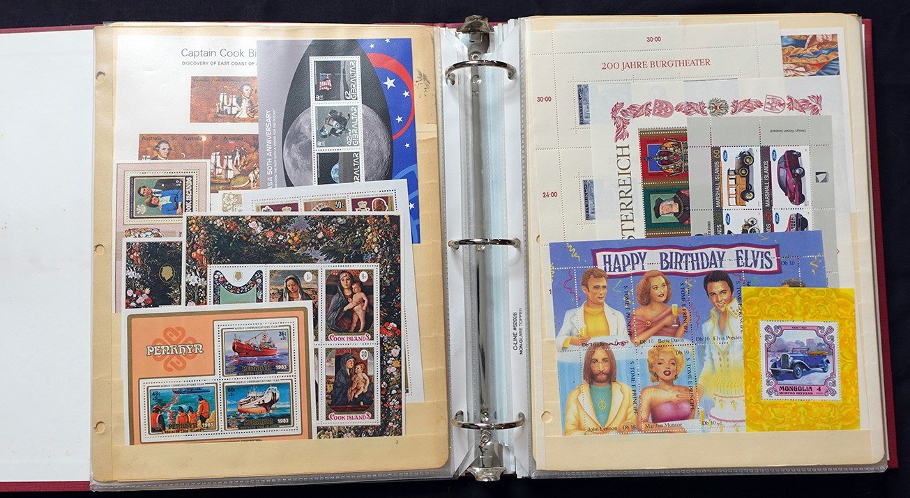 Topical Worldwide Souvenir & Mini Sheet Collection Zayix Stamps 0425-C0002