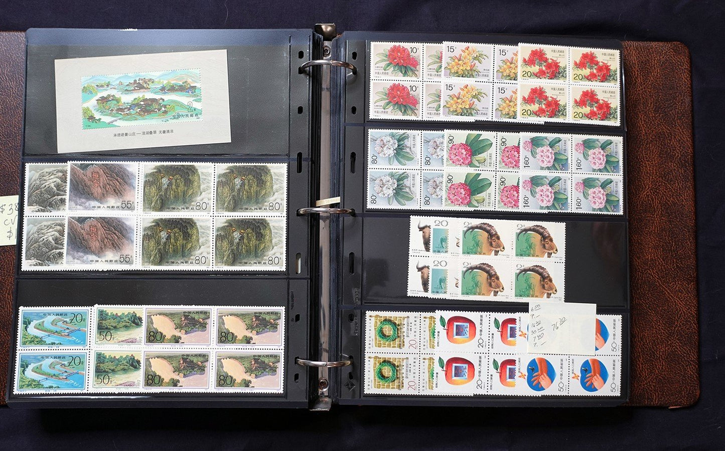 China PRC Stamp Collection MNH Blocks/Souvenir Sheets 1982-1996 CV $3800+ ZAYIX