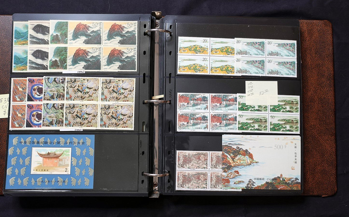 China PRC Stamp Collection MNH Blocks/Souvenir Sheets 1982-1996 CV $3800+ ZAYIX