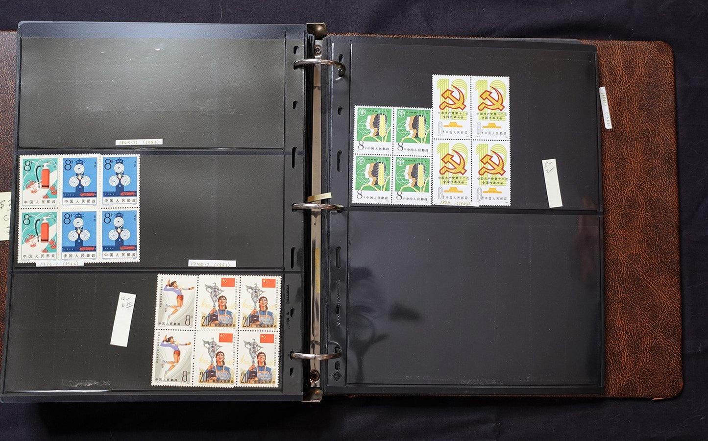 China PRC Stamp Collection MNH Blocks/Souvenir Sheets 1982-1996 CV $3800+ ZAYIX