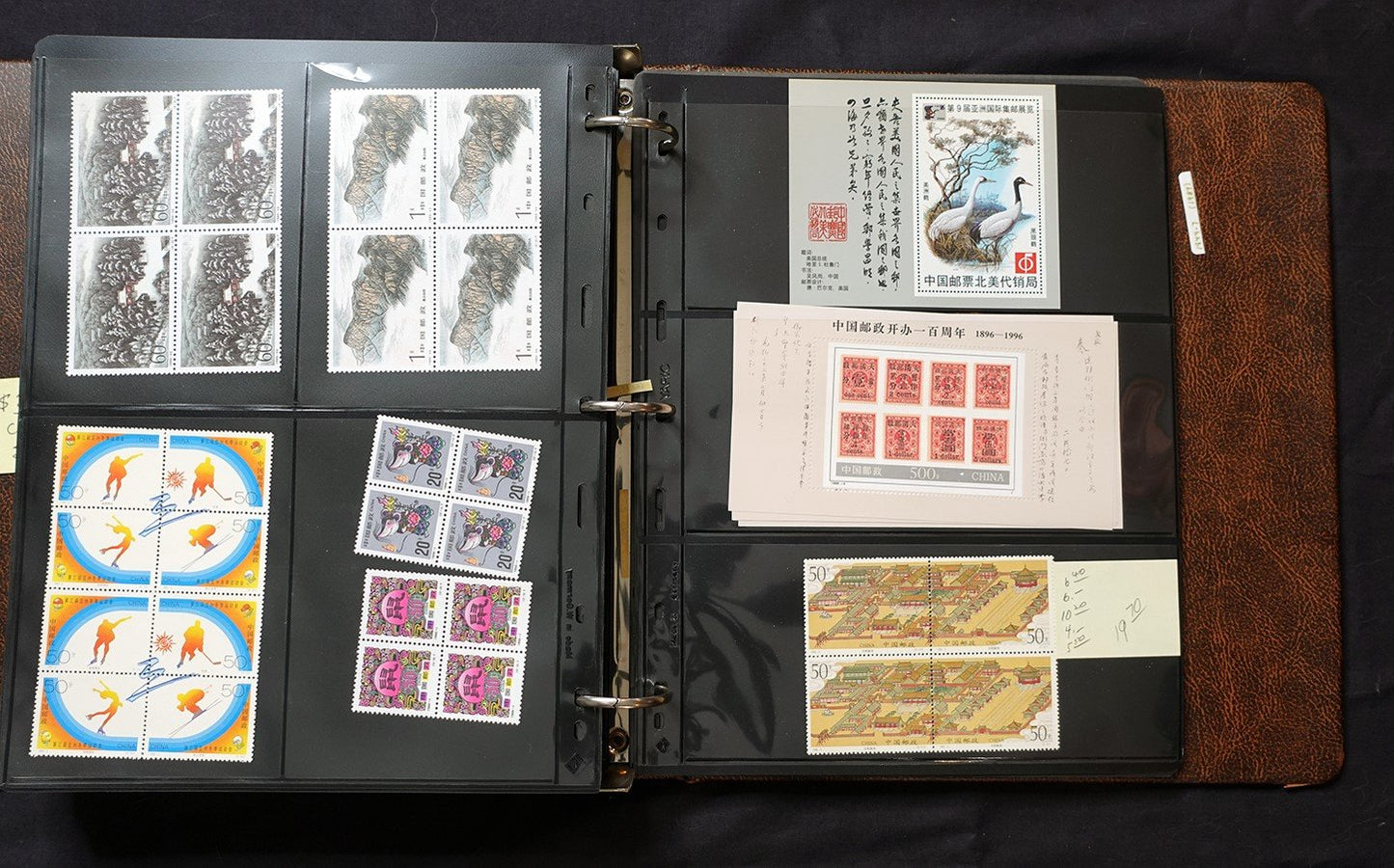 China PRC Stamp Collection MNH Blocks/Souvenir Sheets 1982-1996 CV $3800+ ZAYIX