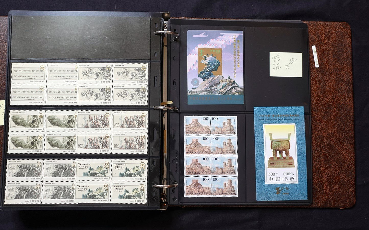China PRC Stamp Collection MNH Blocks/Souvenir Sheets 1982-1996 CV $3800+ ZAYIX