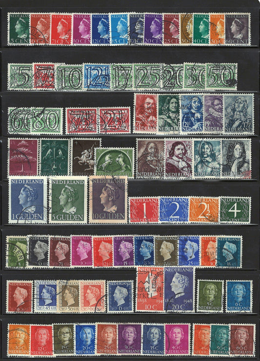 Netherlands Used Stamp Collection on 10 pages Zayix Stamps 0425L0001