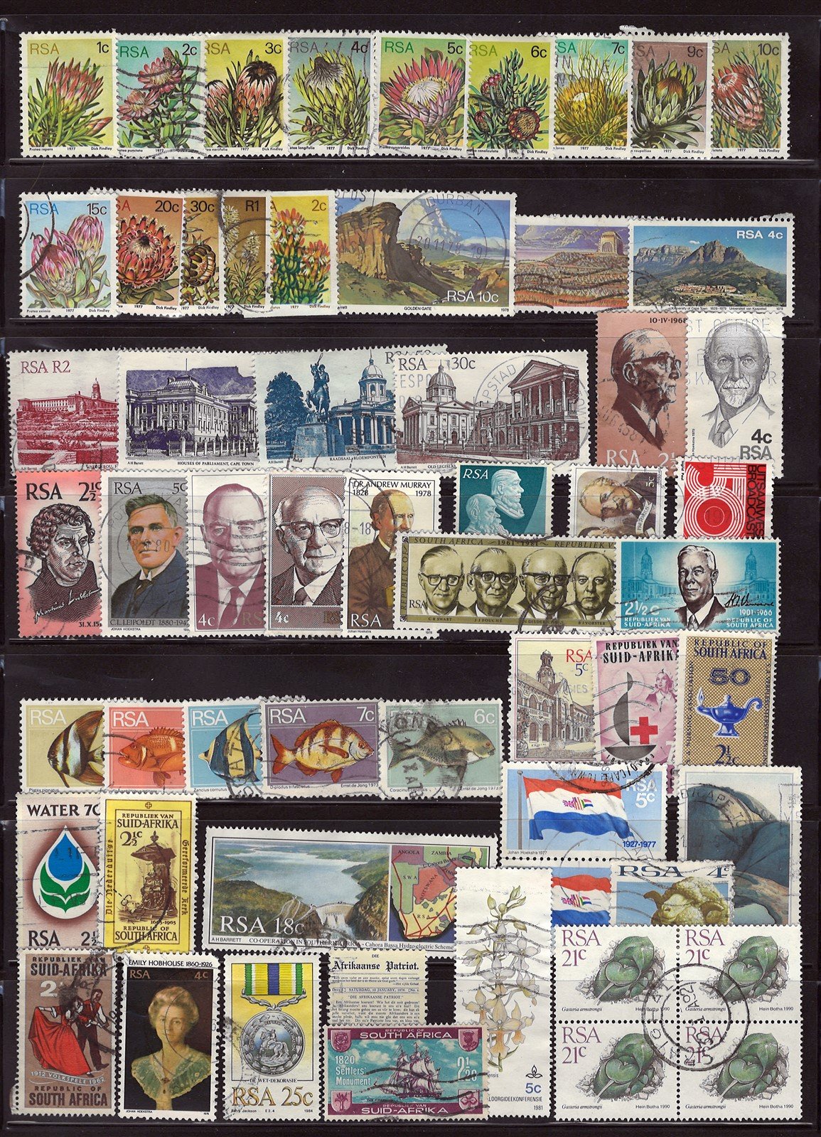 South Africa Used Collection of 112 Zayix Stamps 0425S0303