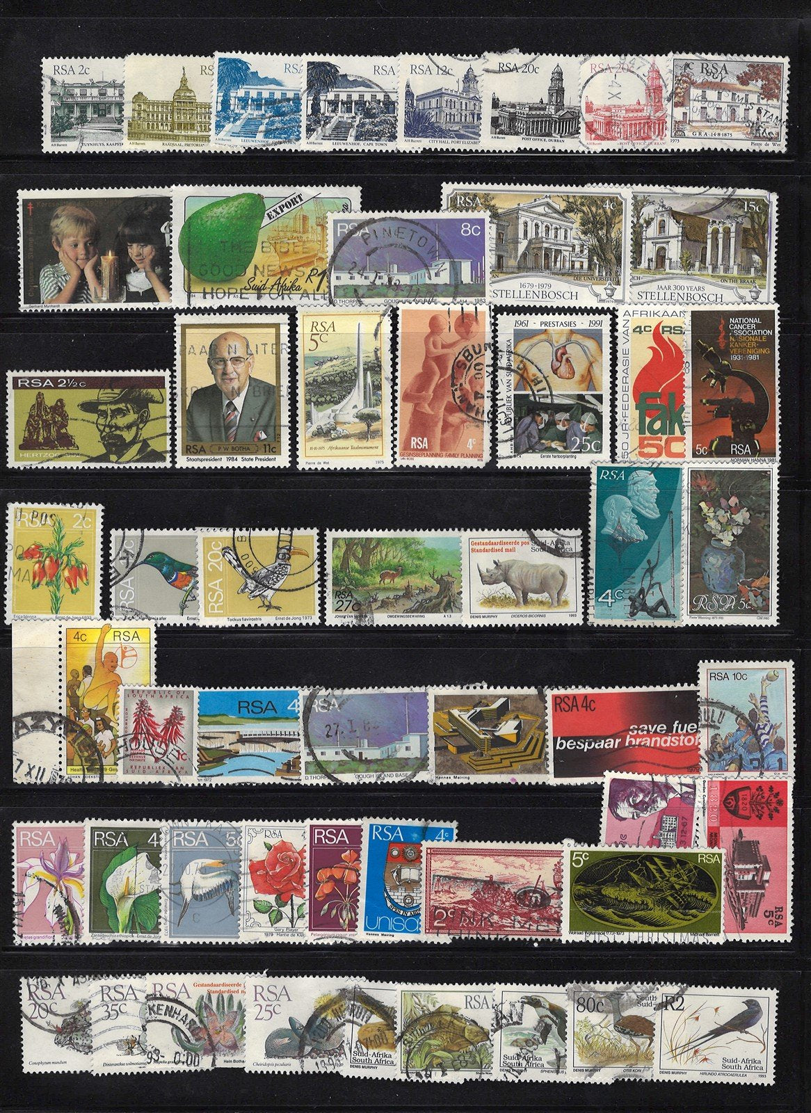 South Africa Used Collection of 112 Zayix Stamps 0425S0303