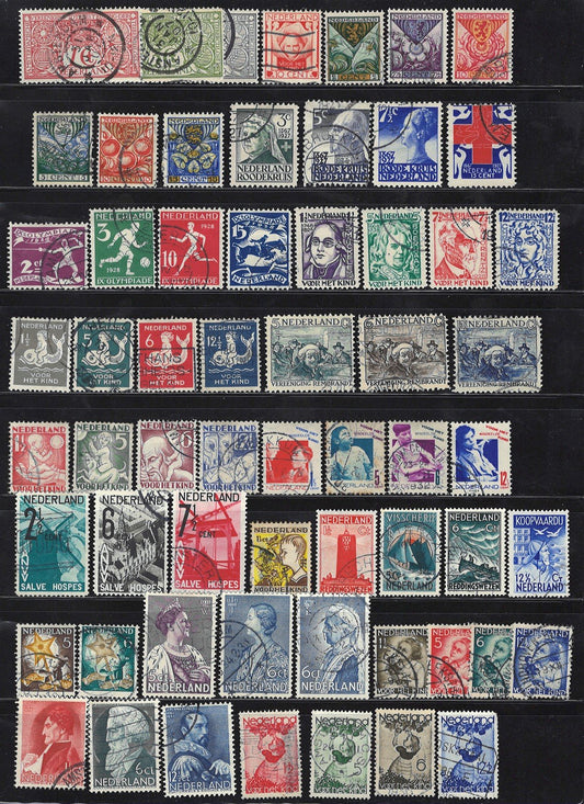Netherlands Used Semi-Postal Collection of 322 + 4 SS Zayix Stamps 0425L0004