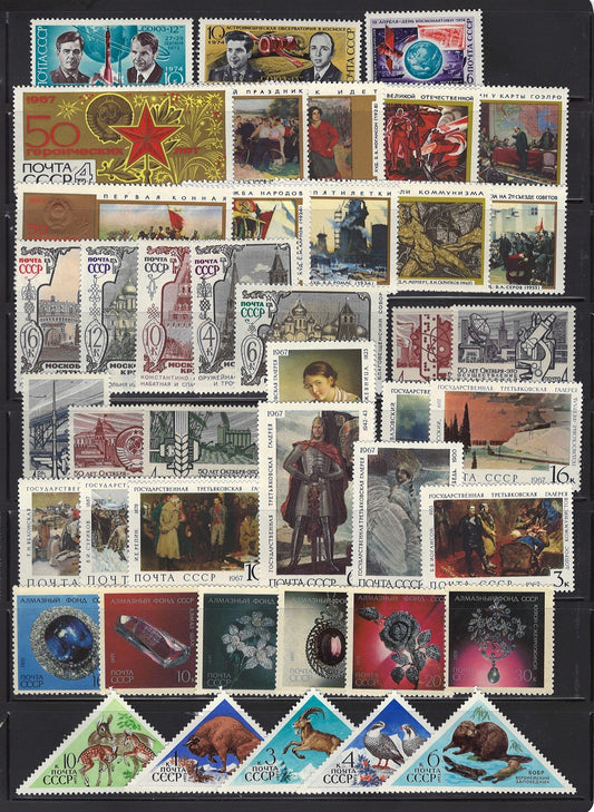 Russia Mostly MNH Stamp Collection of 130 ZAYIX STAMPS 0425L0010