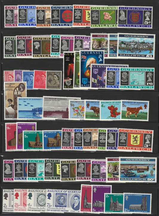 Guernsey MNH Collection of 486 Stamps Most in Complete Sets ZAYIX 0525L0002