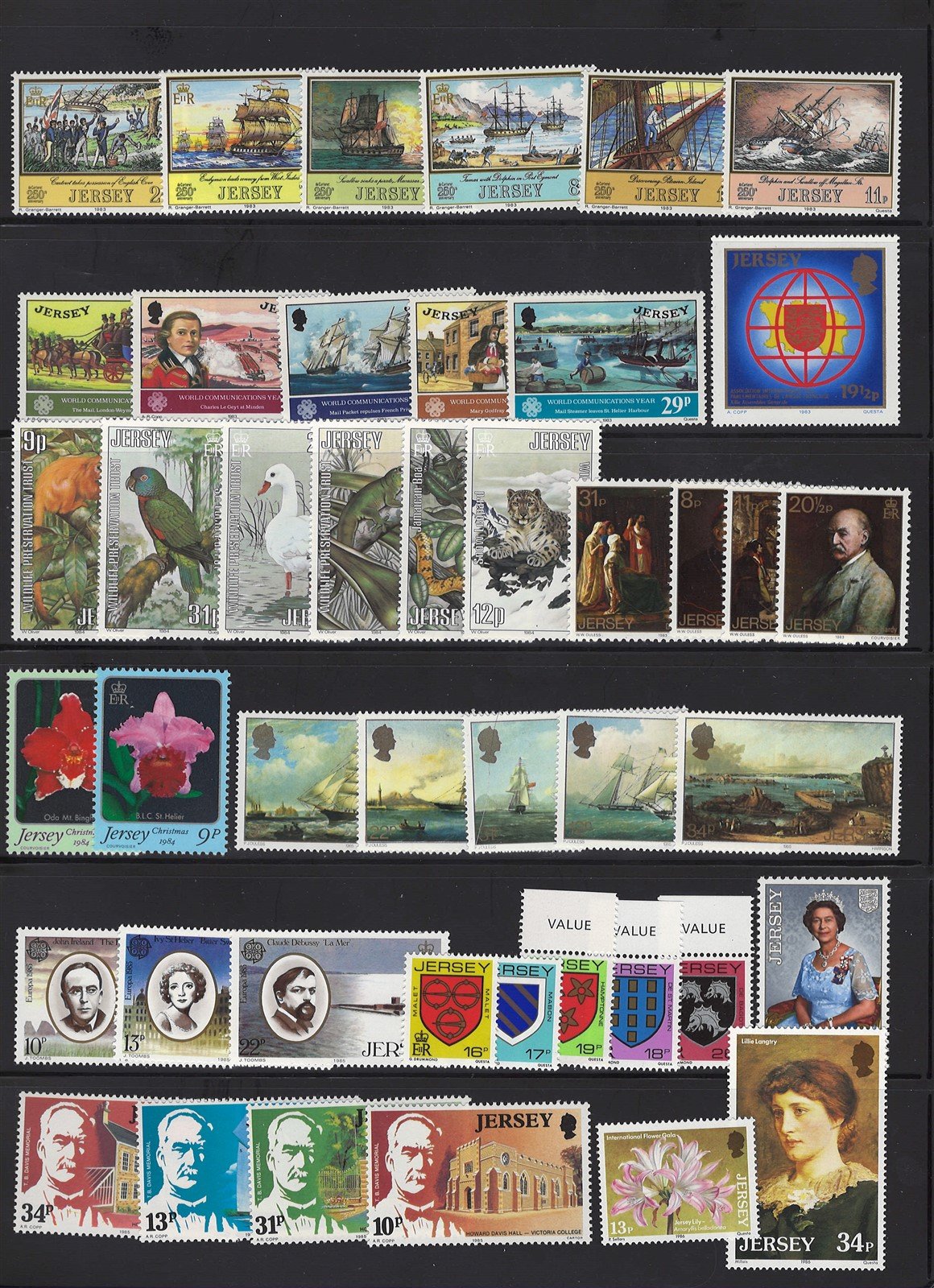 Jersey MNH Collection of 377 Stamps Most in Complete Sets ZAYIX 0525L0003