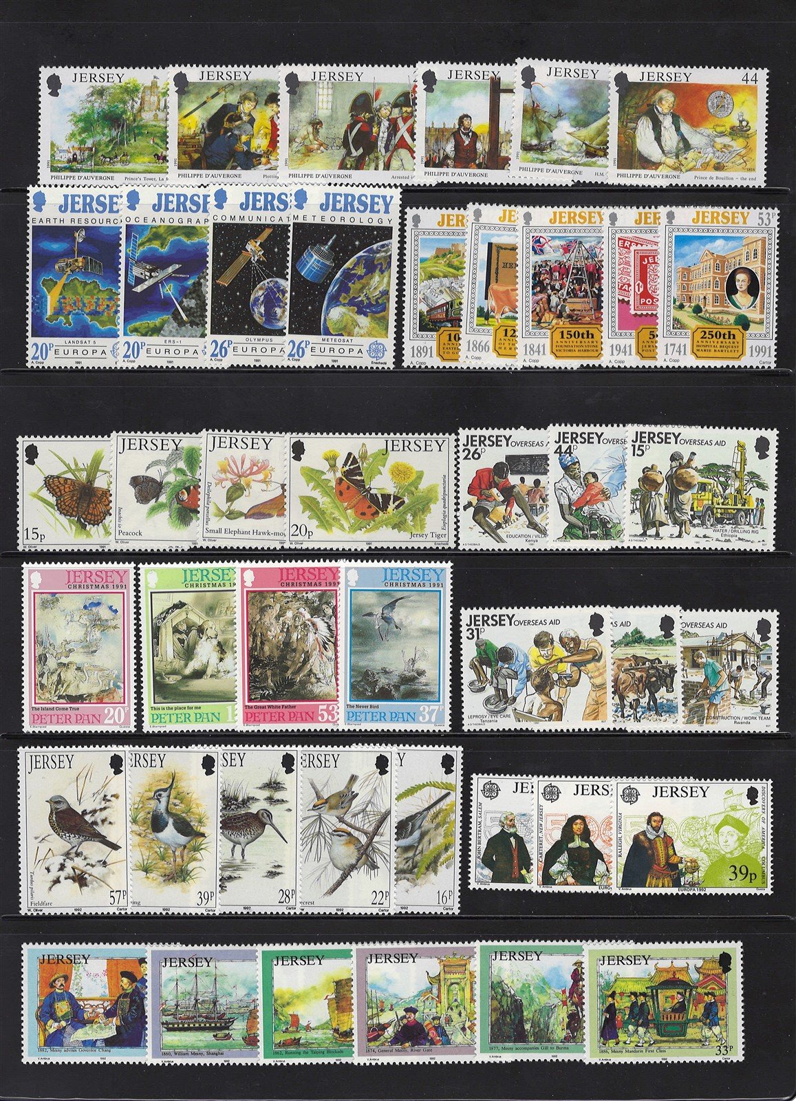 Jersey MNH Collection of 377 Stamps Most in Complete Sets ZAYIX 0525L0003
