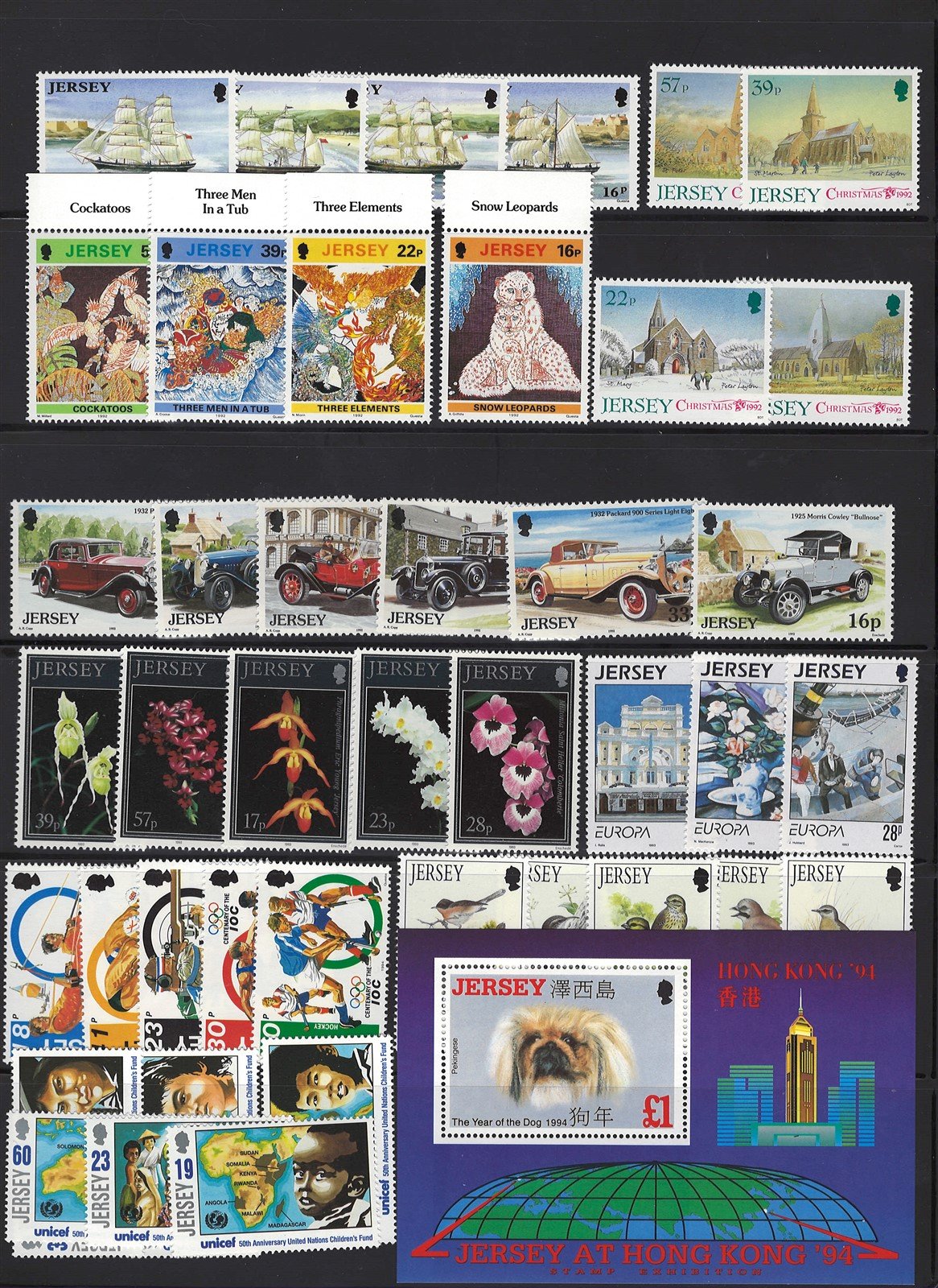 Jersey MNH Collection of 377 Stamps Most in Complete Sets ZAYIX 0525L0003
