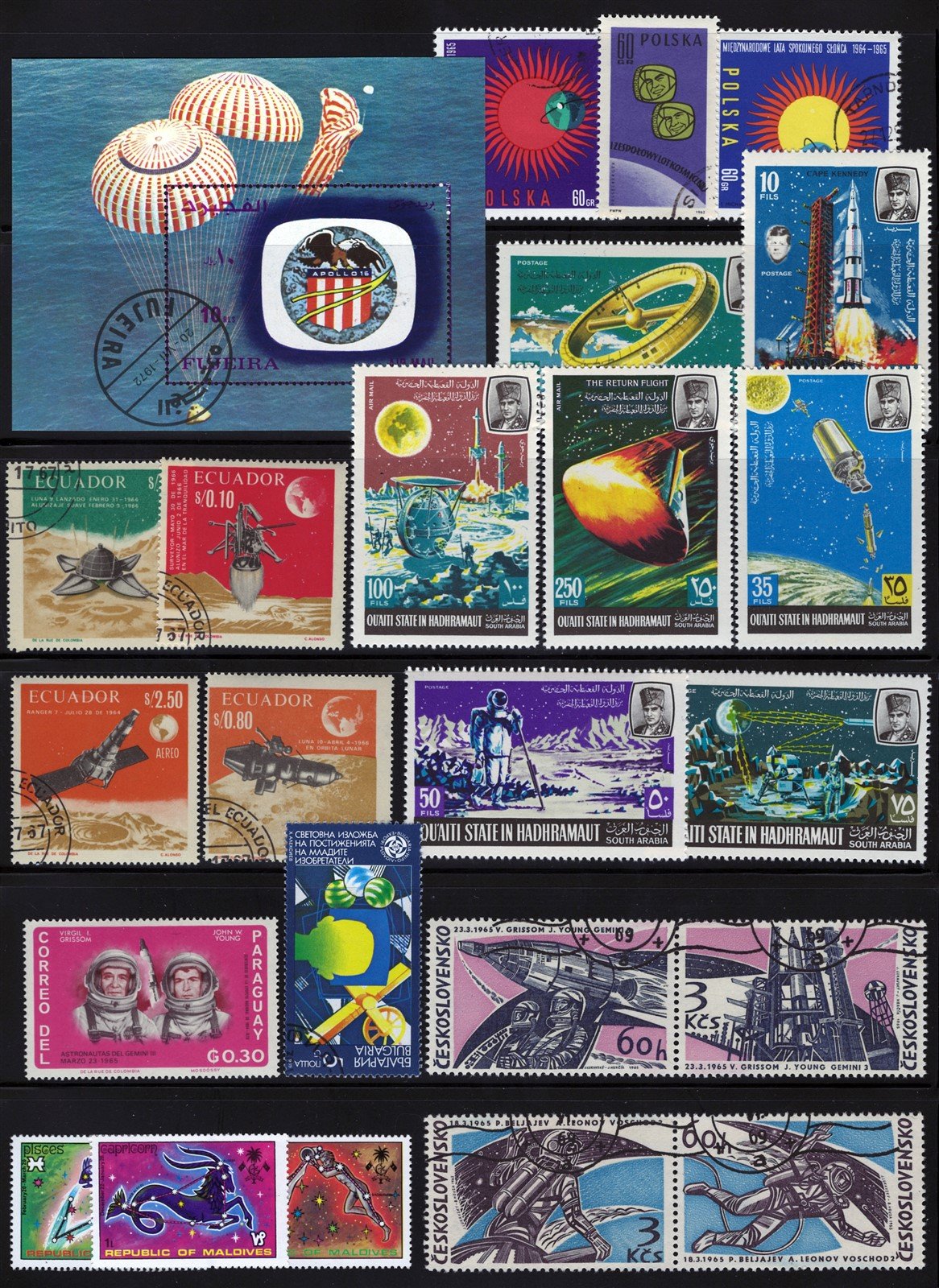 Space & Astronauts mint/used Topical Stamp Collection on 8 Pages ZAYIX 0525L0011