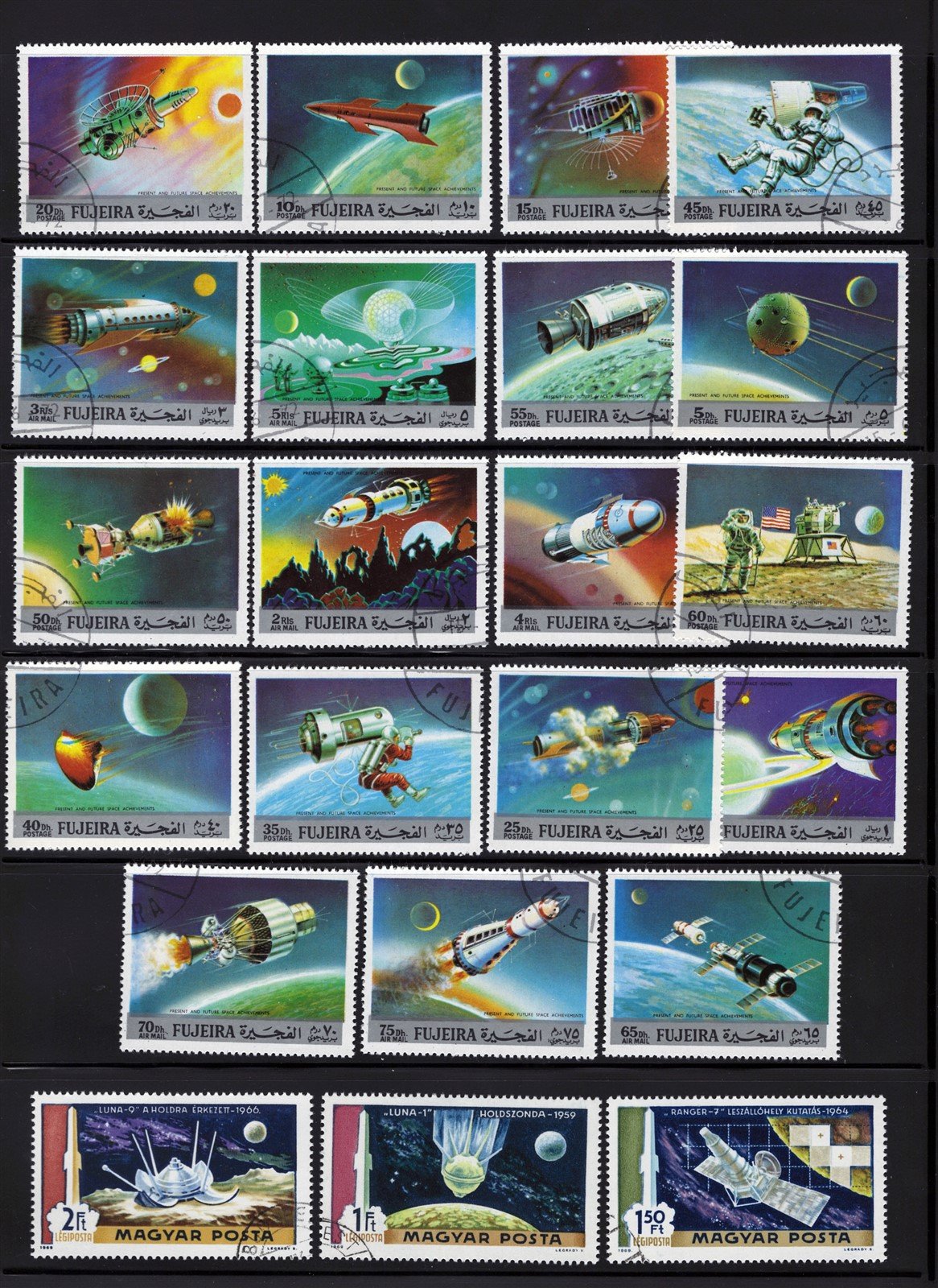 Space & Astronauts mint/used Topical Stamp Collection on 8 Pages ZAYIX 0525L0011