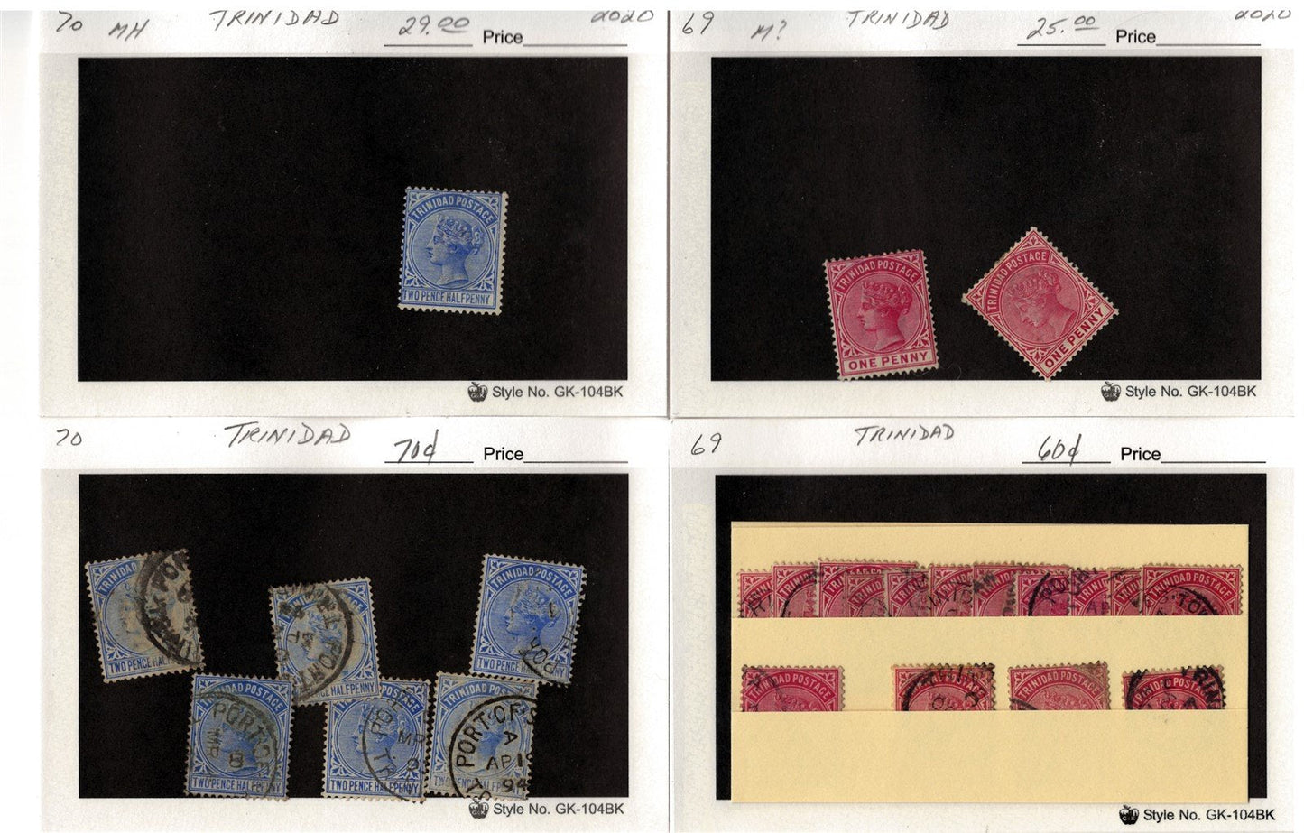 Trinidad Classic Era Mint & Used Stamp Collection on 46 Cards ZAYIX 0525MAR008
