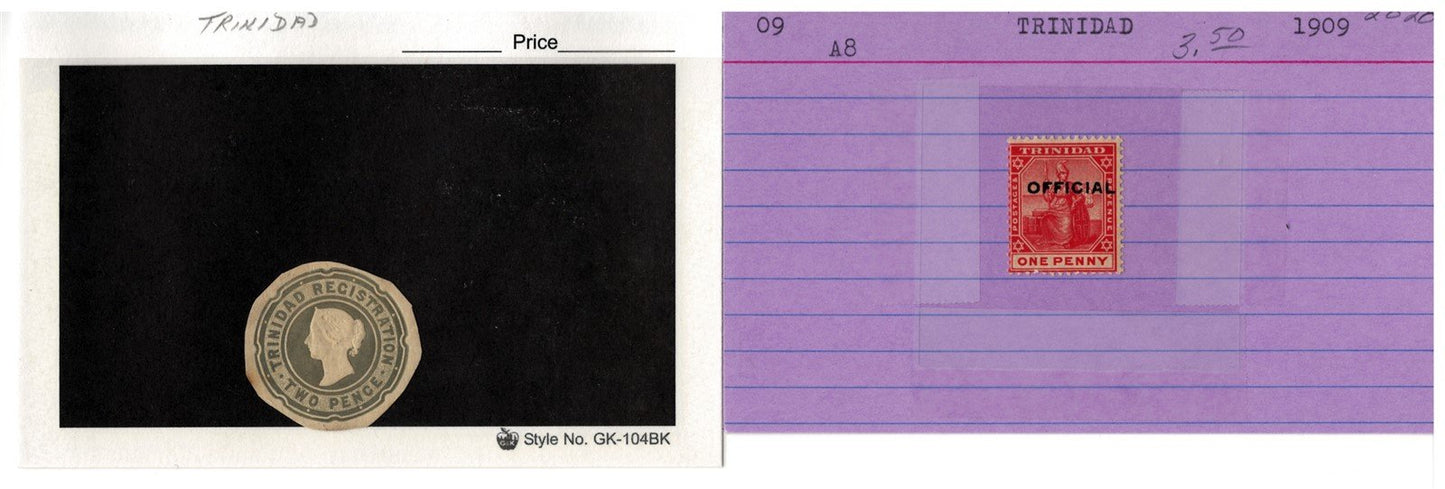 Trinidad Classic Era Mint & Used Stamp Collection on 46 Cards ZAYIX 0525MAR008