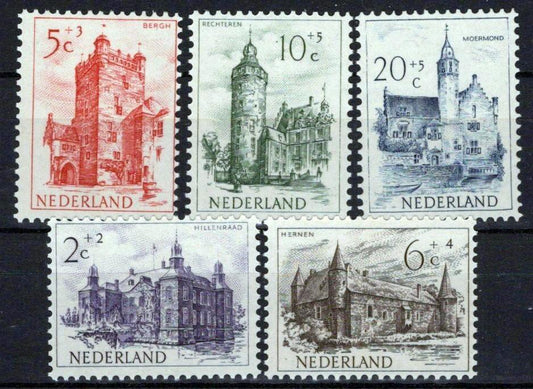 Netherlands B224-B228 MNH Semi-Postal Castles Zayix Stamps 0225S0232M
