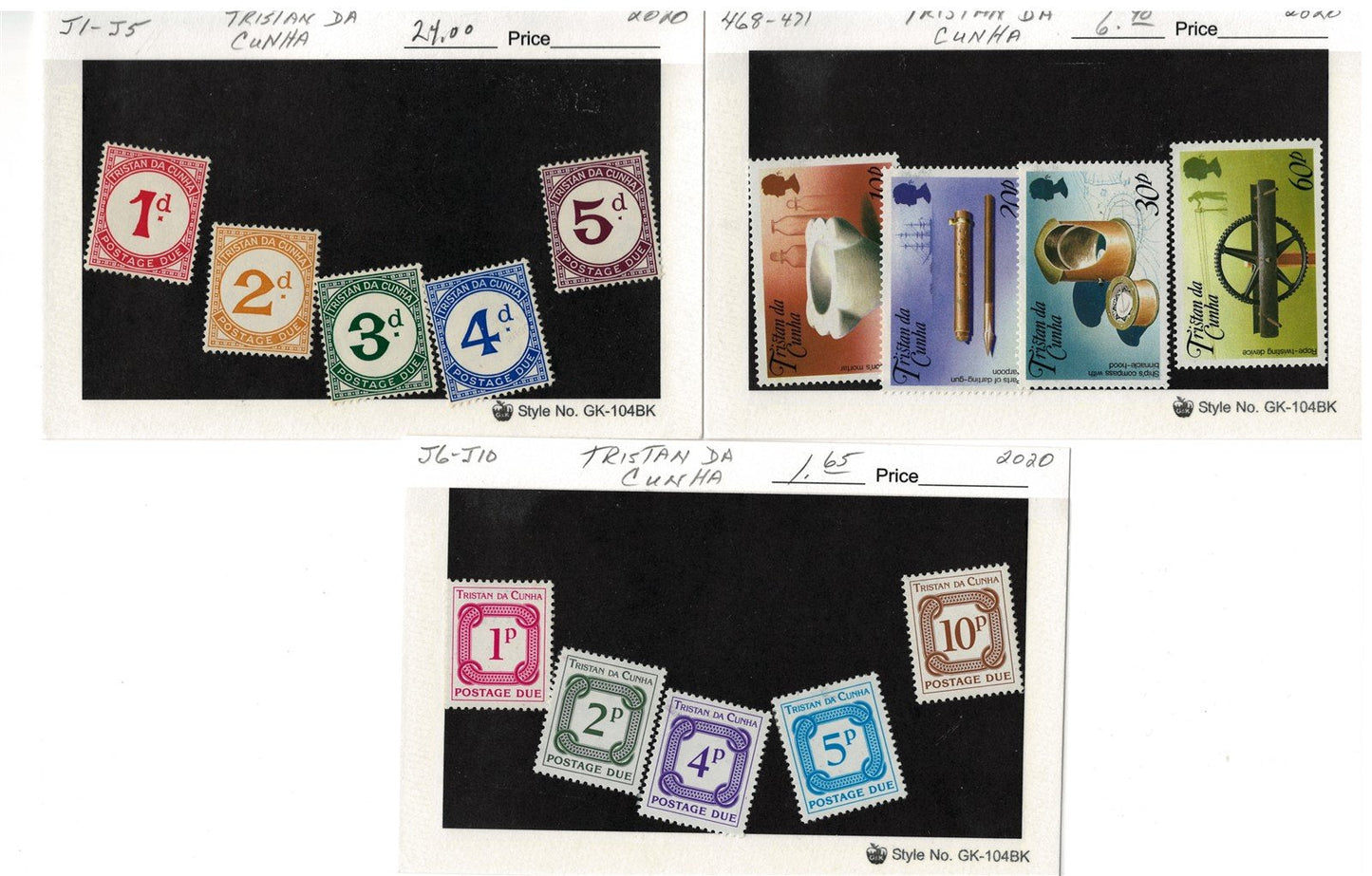 Tristan da Cunha MNH Collection Complete Sets 40 Cards ZAYIX 0525MAR012